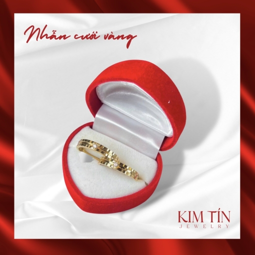 Nhẫn cưới vàng 610 KTJ113