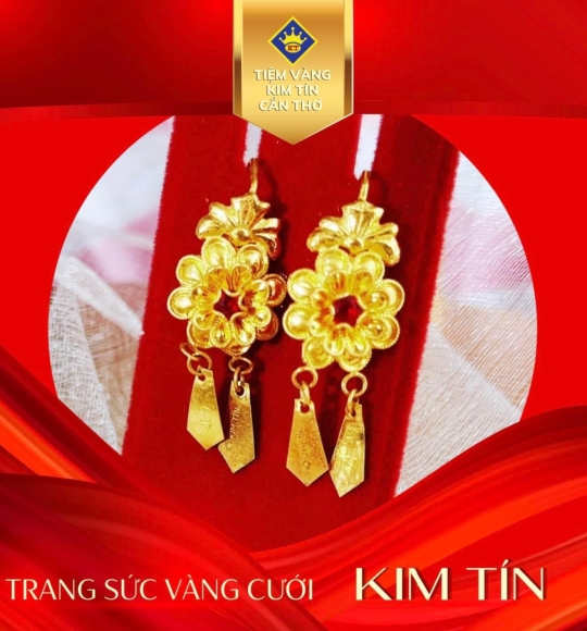 Bông tai vàng 983 KT227