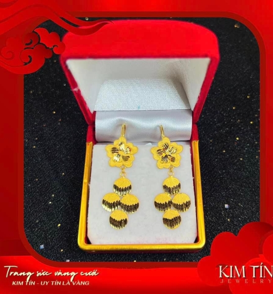 Bông tai vàng 983 KT229