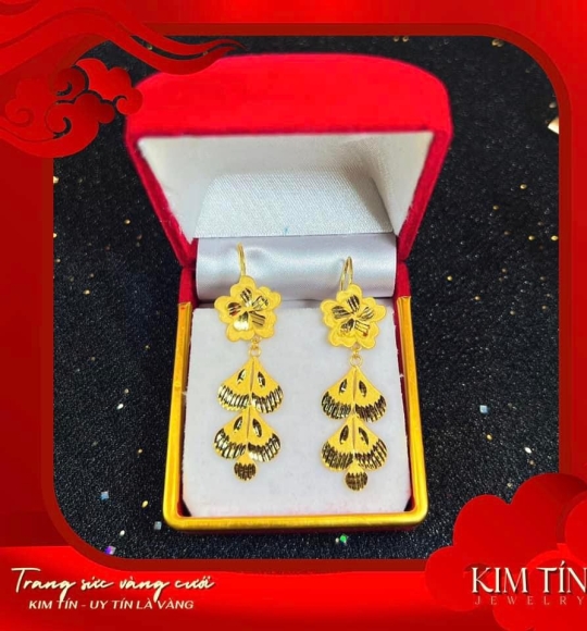 Bông tai vàng 983 KT230
