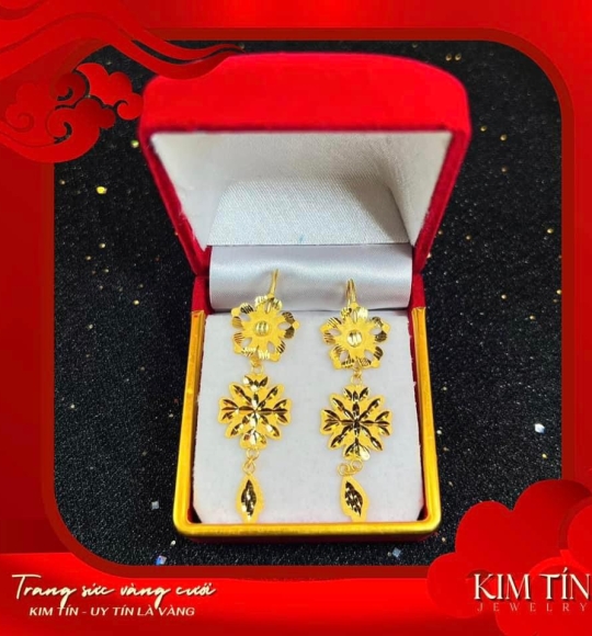 Bông tai vàng 983 KT232