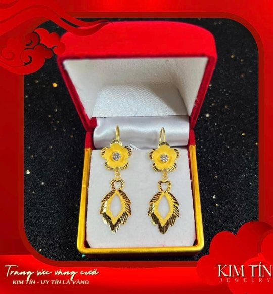 Bông tai vàng 983 KT233