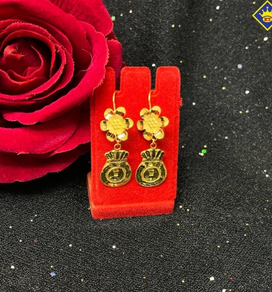 Bông tai vàng 983 KT236