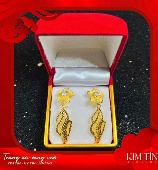 Bông tai vàng 983 KT237