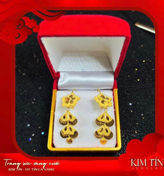 Bông tai vàng 983 KT238