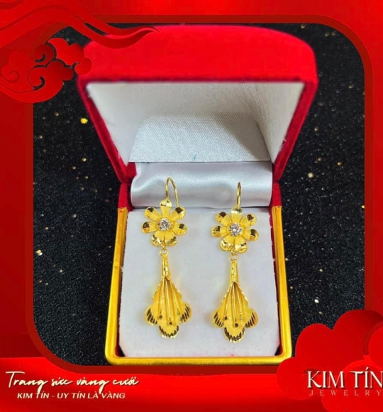Bông tai vàng 983 KT239