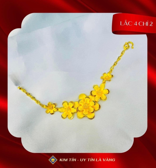 Lắc bông vàng 983 KTJ254