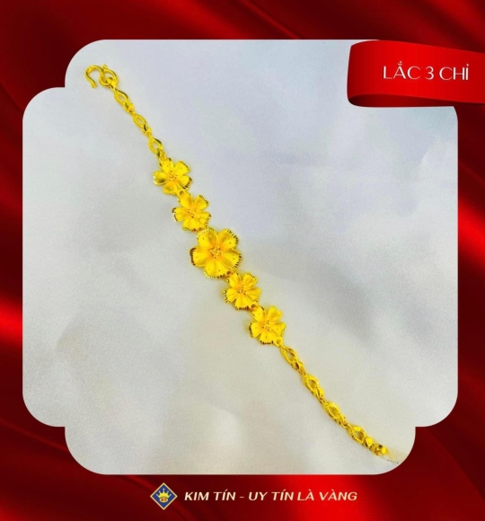 Lắc bông vàng 983 KTJ252