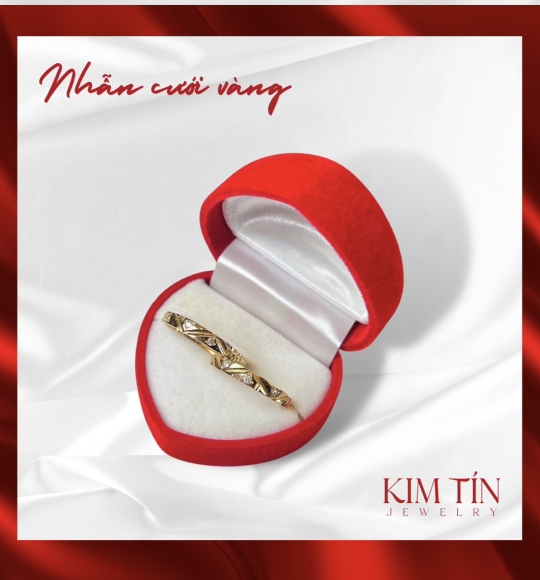 Nhẫn cưới vàng 610 KTJ115
