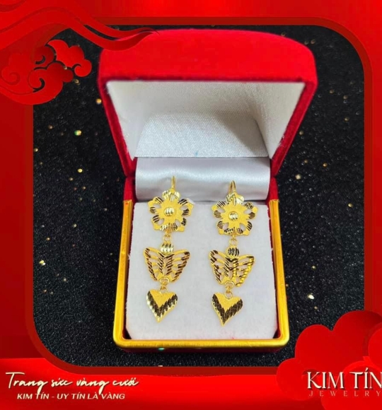 Bông tai vàng 983 KT231