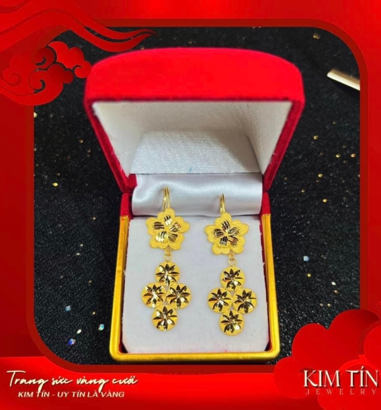 Bông tai vàng 983 KT234